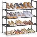 SONGMICS 3-Tier Shoe Rack, Shoe Storage for Hallway Closet