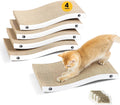 Cat Scratcher, Durable Scratch Pad, Corrugated Cardboard Scratching Board for Indoor Cats, Heavy Duty, Double-Sided Usability, Recyclable, with Catnip, Medium, 1 Pack