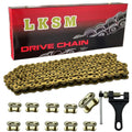 420 Motorcycle Gold Chain 132 Link with Chain Breaker