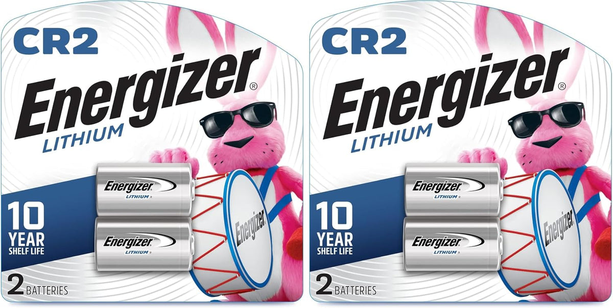 Energizer CR2 Lithium Batteries (2 Pack), 3V Photo Batteries