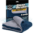Chemical Guys, Clean Stroke Dual-Sided Glass Towels, 16 x 16 in, 2 Pack