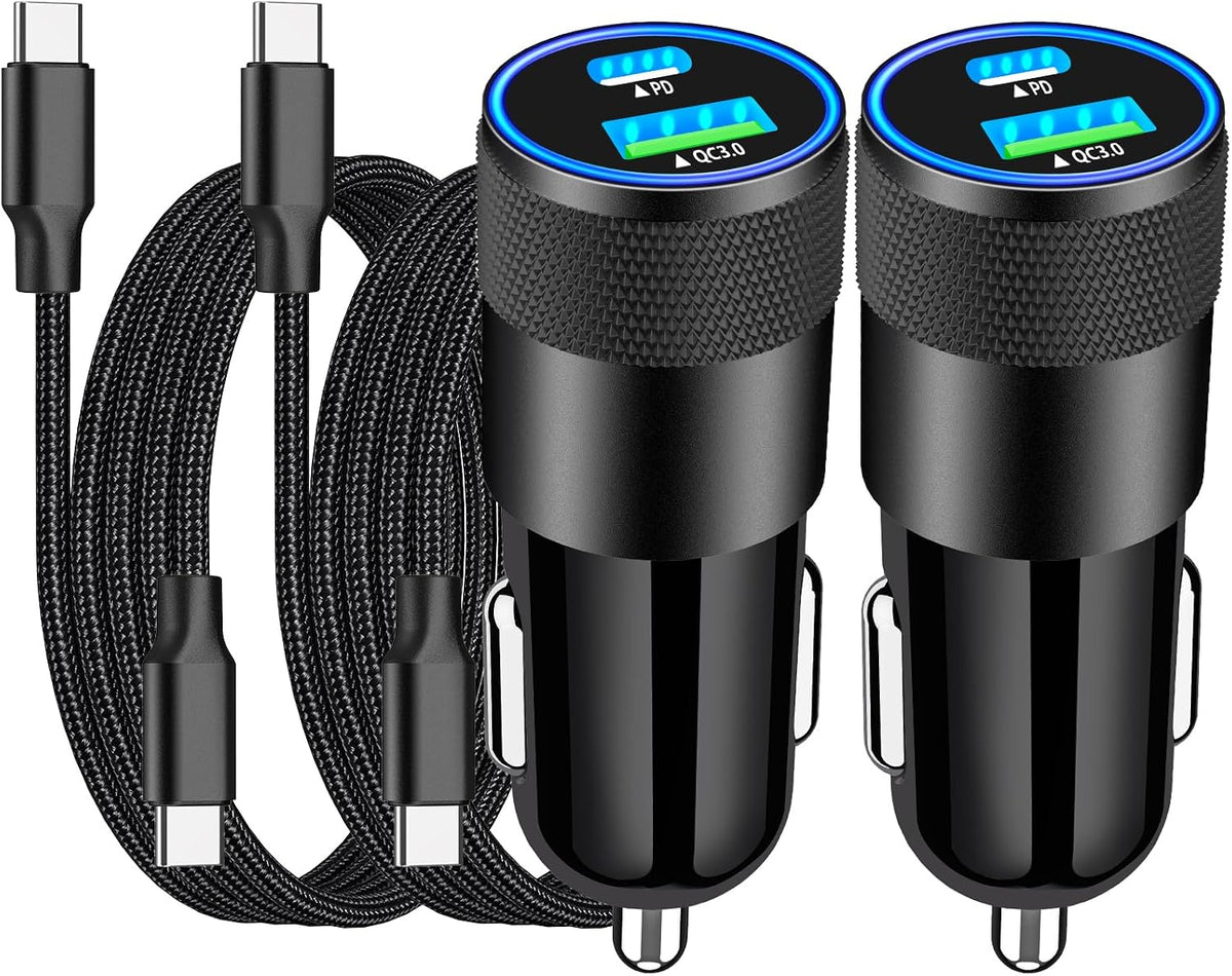 Apple MFi Certified iPhone 17 Car Charger Fast Charging + 6FT Type C Cable
