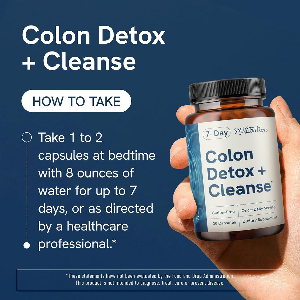 7 Day Colon Cleanse & Detox, Bloating & Occasional Constipation Support