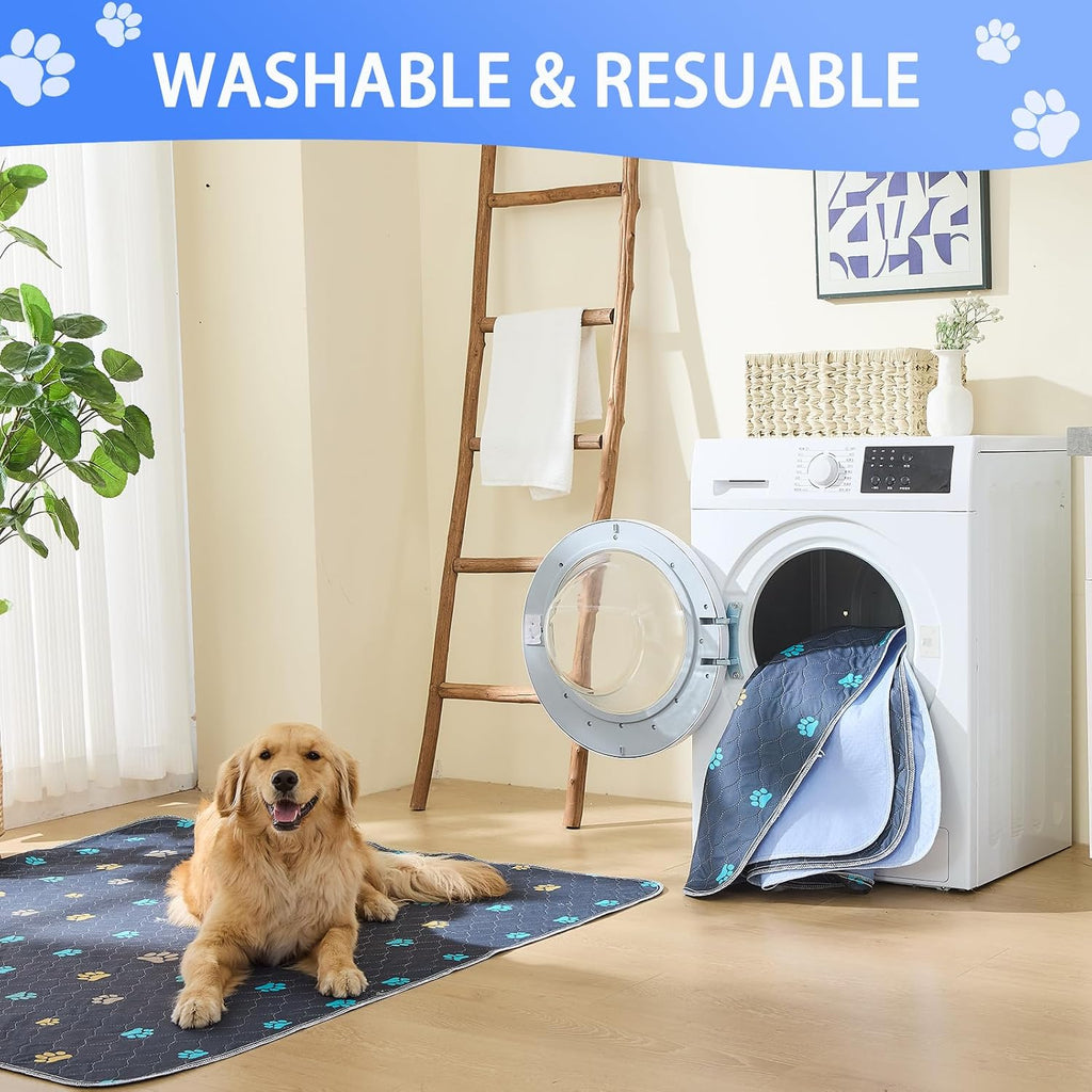 Aitmexcn Washable Pee Pads for Dogs, 2 Pack Reusable Puppy Pads, 24''x36'' | Super Absorbent, Leakproof, Machine Washable, Non-Slip Bottom, For Puppy Training, Crates and Small Floor Areas