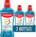 Colgate Total Alcohol Free Mouthwash, Peppermint, 3 Pack, 33.8 fl oz