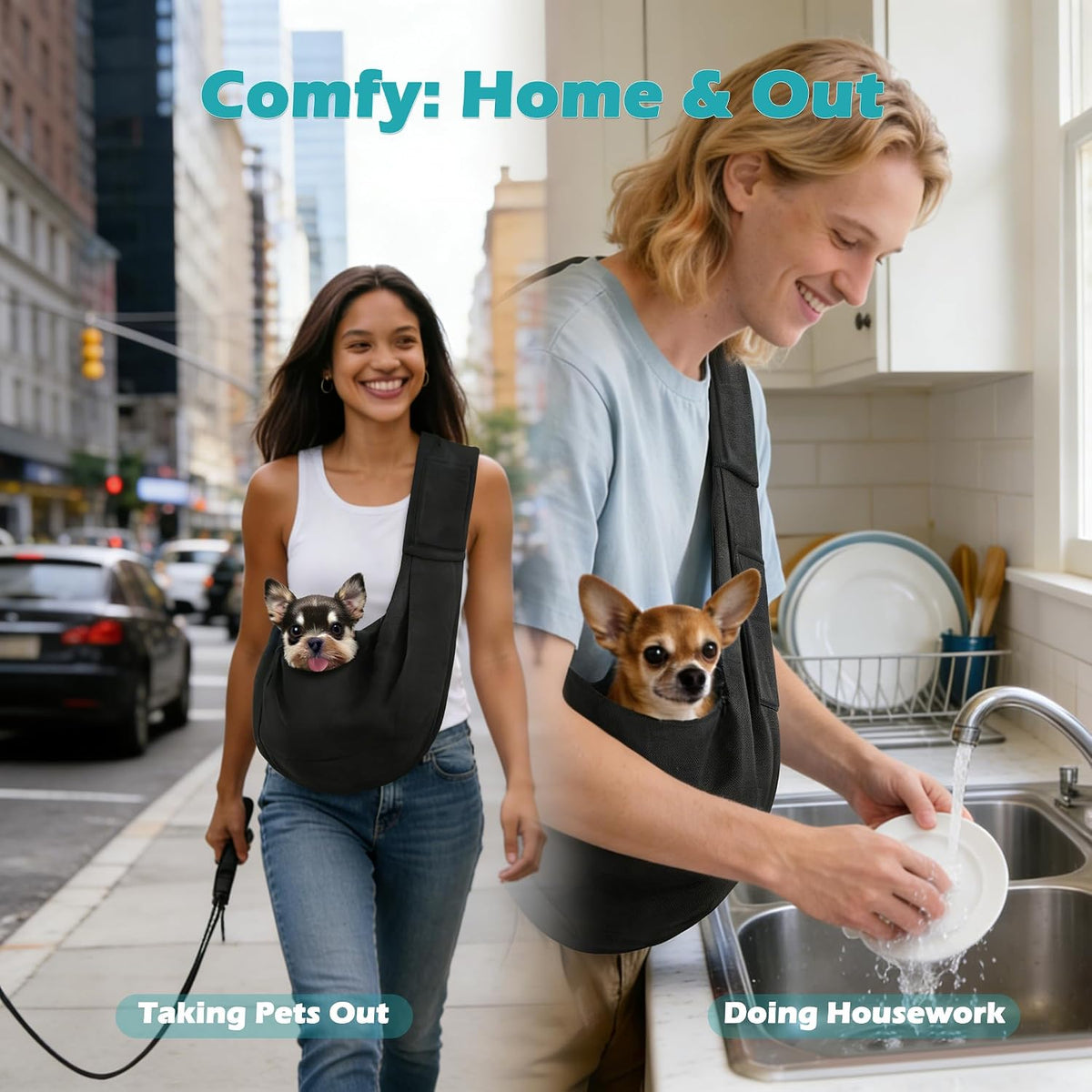Pawaboo Small Dog Sling Carrier