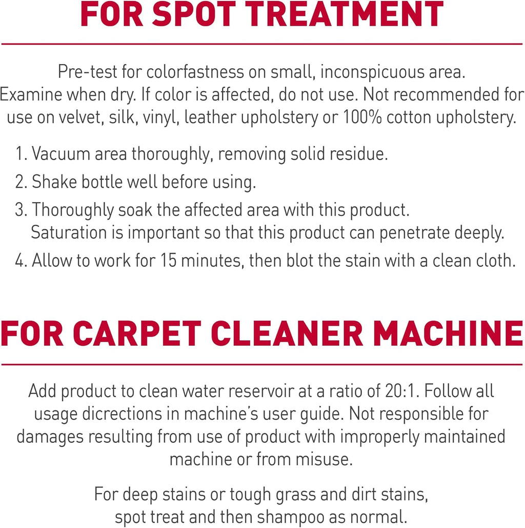 Nature's Miracle Carpet Shampoo Pet Stain & Odor Remover, 64 oz