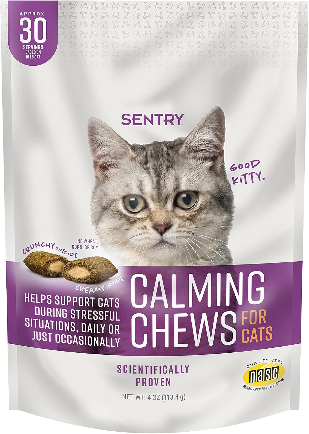 Sentry Calming Chews for Cats, Pheromone Stress Aid, 4oz