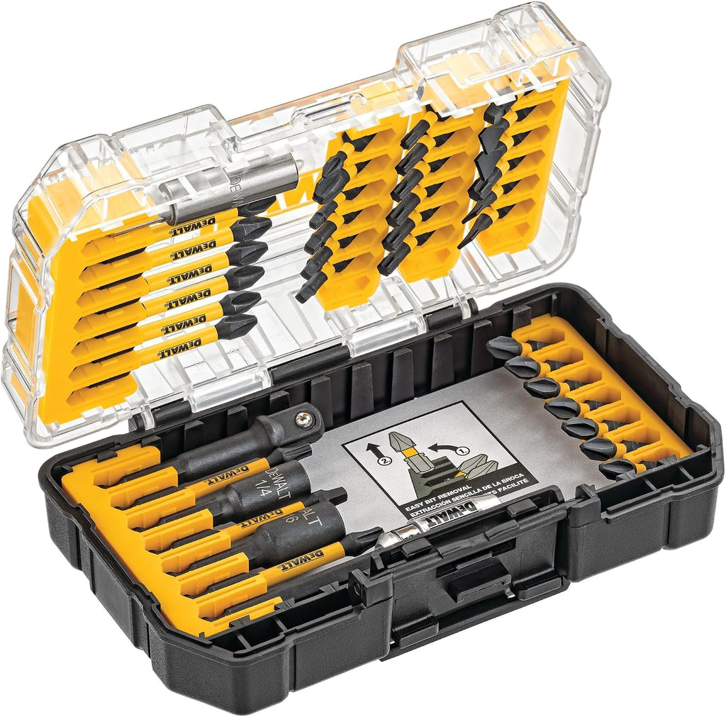 DEWALT Screwdriver Bit Set, 40 Pcs. Impact Ready, FlexTorq Impact Driver Bit Set with Storage Case (DWA2T40IR)