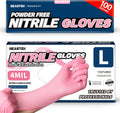 BEASTEK Medical Nitrile Exam Gloves Disposable Powder-Free, 4 Mil 100 Count
