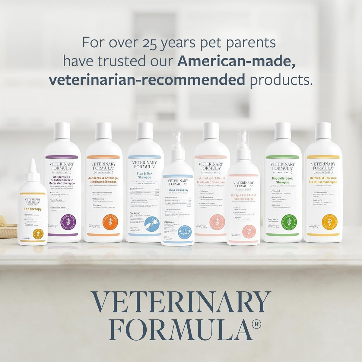 Veterinary Formula Flea & Tick Spray for Dogs, 8 oz, Kills on Contact