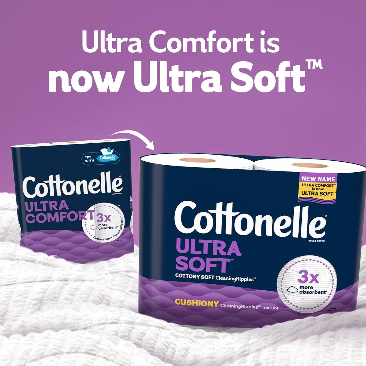 Cottonelle Ultra Soft Toilet Paper, 24 Family Mega Rolls=108 Regular Rolls