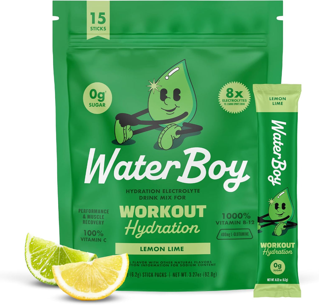 Waterboy Workout Hydration, Variety Pack, Sugar Free Electrolytes 30ct
