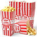VOISEN Paper Popcorn Bags,100 Pack 1oz Popcorn Bags Individual Servings