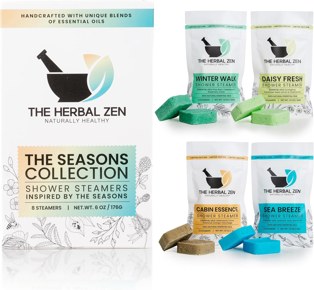 The Herbal Zen Shower Steamers Aromatherapy Pure Essential Oils - 14 Pack