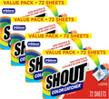 Shout Color Catcher Dye-Trapping Laundry Sheets, 72 Count, (1-Pack)