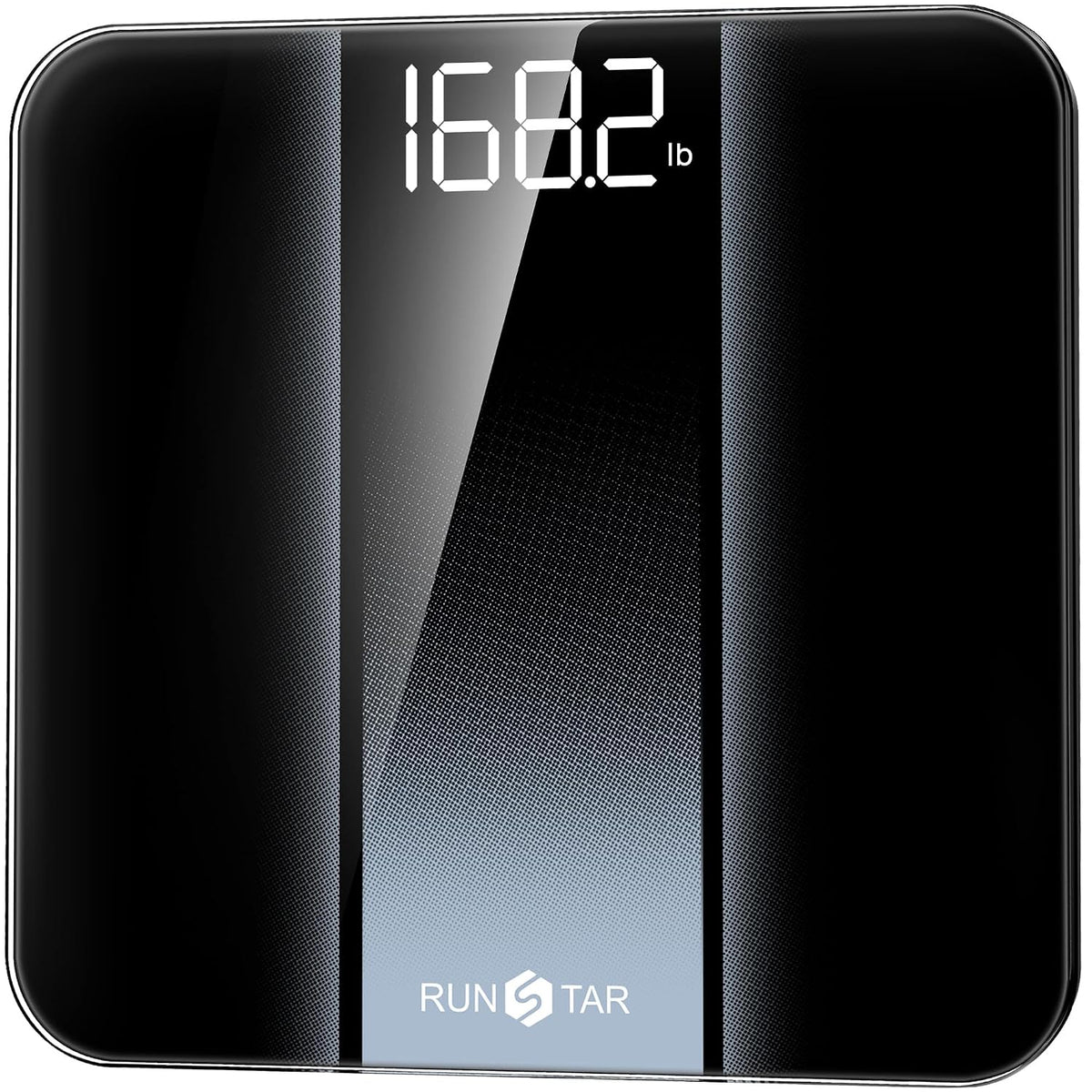 RunStar Digital Bathroom Scale for Body Weight with High Precision, Clear LED Backlight Display, Accurate Scale with Tempered Glass, 400lb