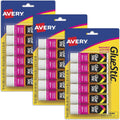 Avery Glue Stic, White, 7.4 Grams, 0.26 oz, 3 Glue Sticks