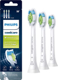 Philips Sonicare W DiamondClean Brush Heads, 3-Pack, 9 Month Supply, White