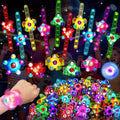 24PCS Light Up Fidget Spinner Bracelets,Glow Party Favors for Kids 4-8 8-12