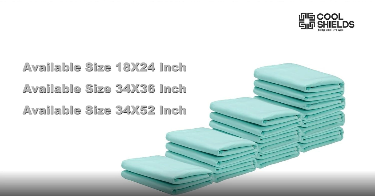 CoolShields Reusable Waterproof Bed Pads Washable Underpads 34 x 52(1 Pack)