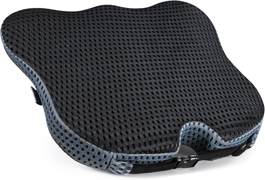 Wedge Car Seat Cushion for Better Visibility & Sciatica Pain Relief