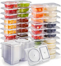 Reusable Snack Containers with Lids 20Pcs,Travel Snack Pack Boxes Camping