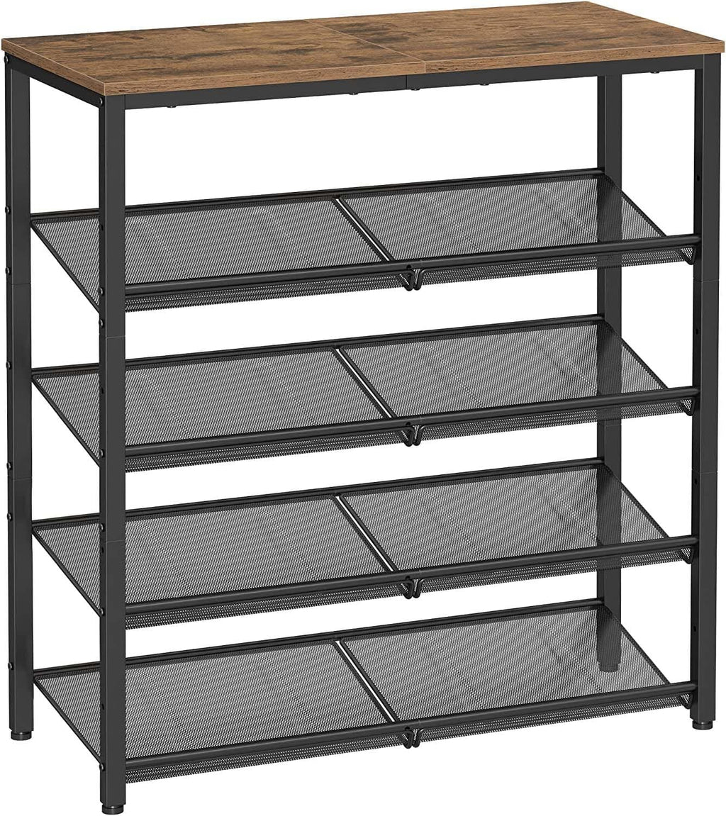 VASAGLE 5-Tier Shoe Rack, Adjustable, Freestanding