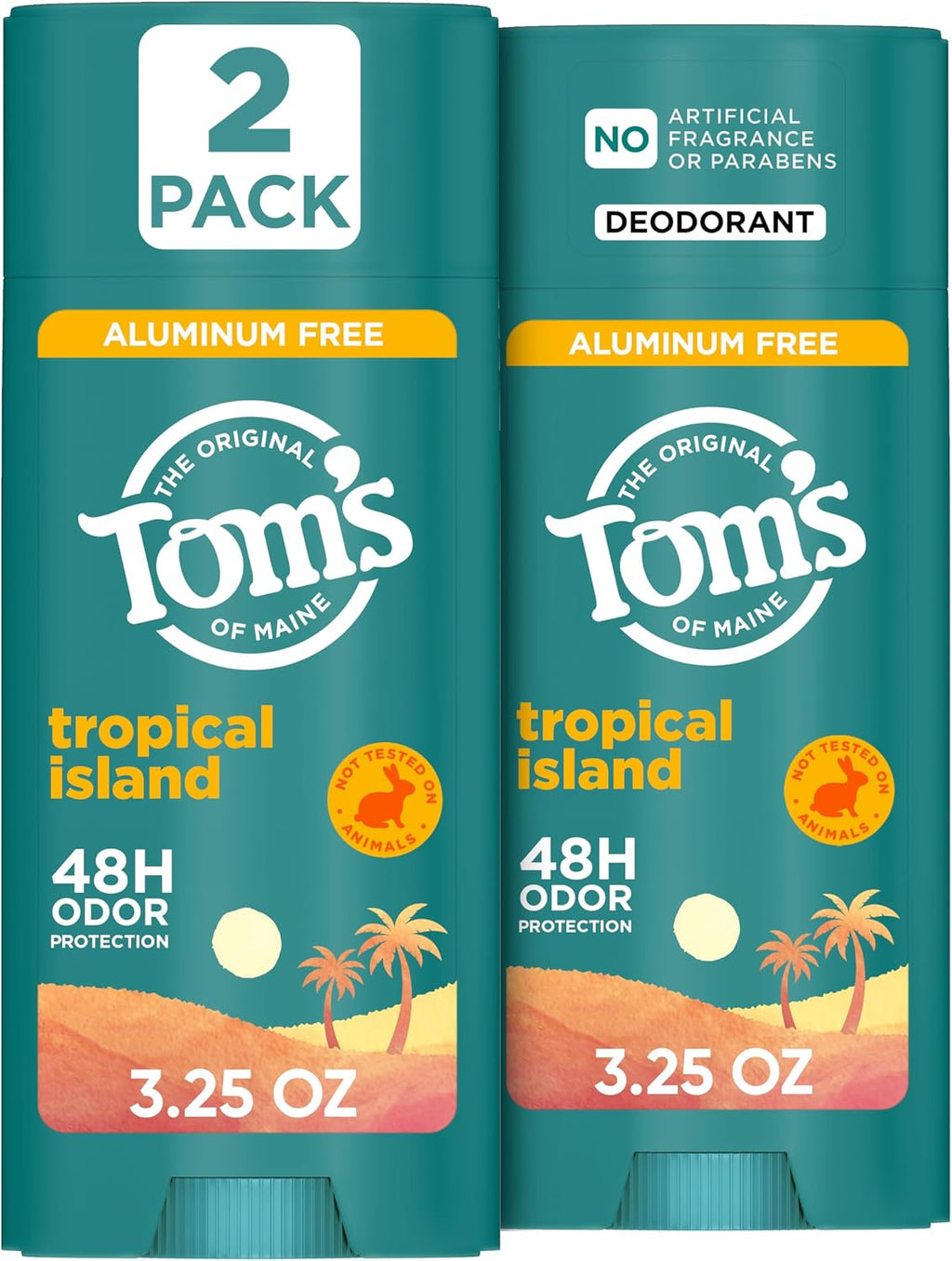 Tom’s of Maine Wild Lavender Natural Deodorant, 3.25 oz (2 Pack)