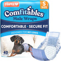 Hartz Comfitables Disposable Male Dog Wraps with Stretchy Waistband, Extra Small 12 Count
