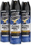 Hot Shot Flying Insect Killer, 15 Ounces, Aerosol Kills Houseflies, Mosquitoes and Flying Insects Indoors and Outdoors, Clean Fresh Scent, 3 Pack, 3.94 Pounds