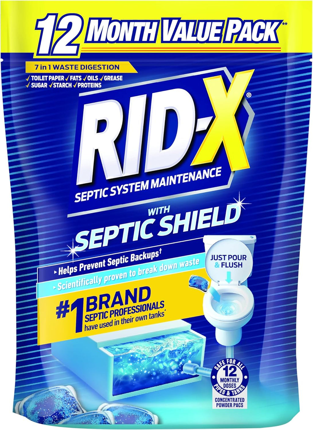 Rid-X Septic Tank Treatment, 3.2 Ounce
