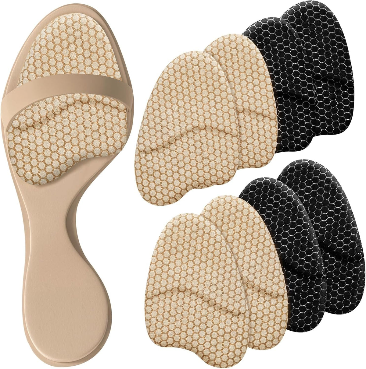 ZAIWOO Ball of Foot Cushions, Soft & Comfortable, 2 Pairs, Invisible Design