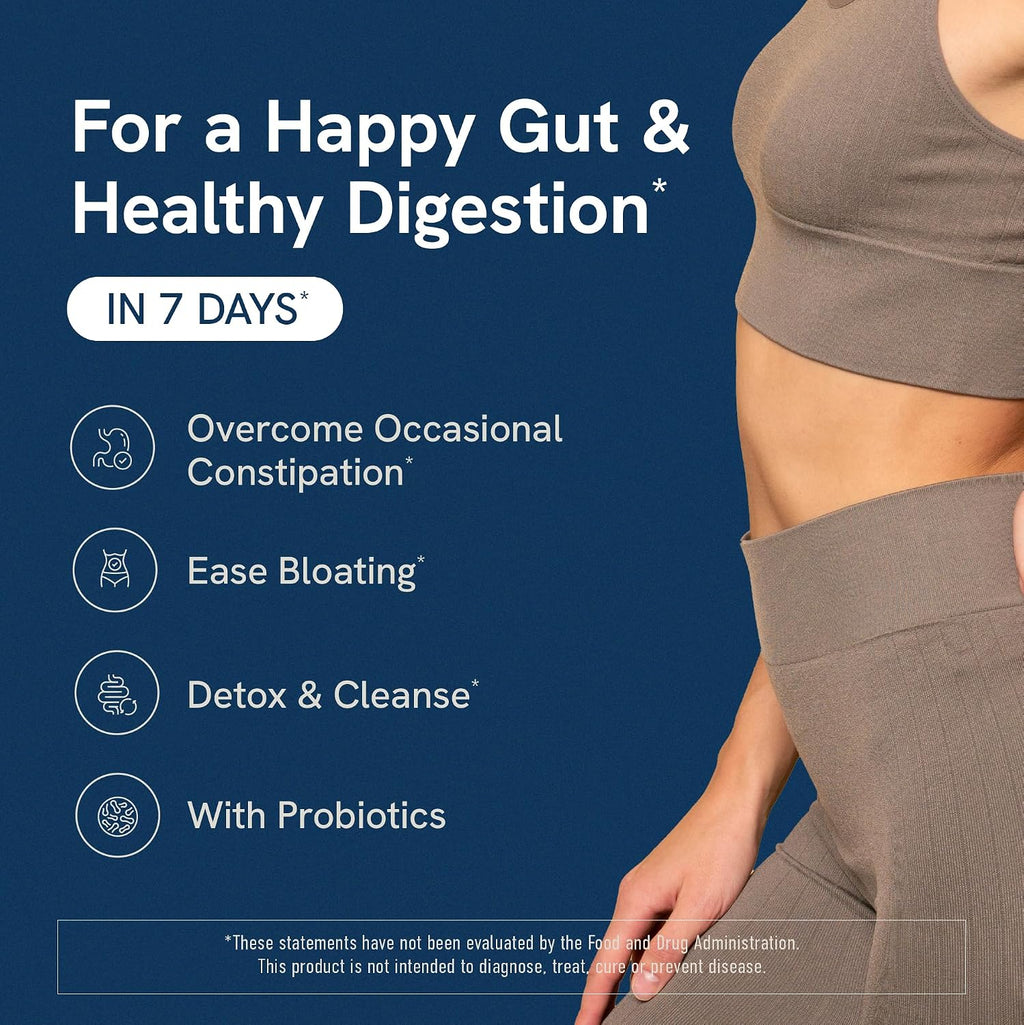 7 Day Colon Cleanse & Detox, Bloating & Occasional Constipation Support
