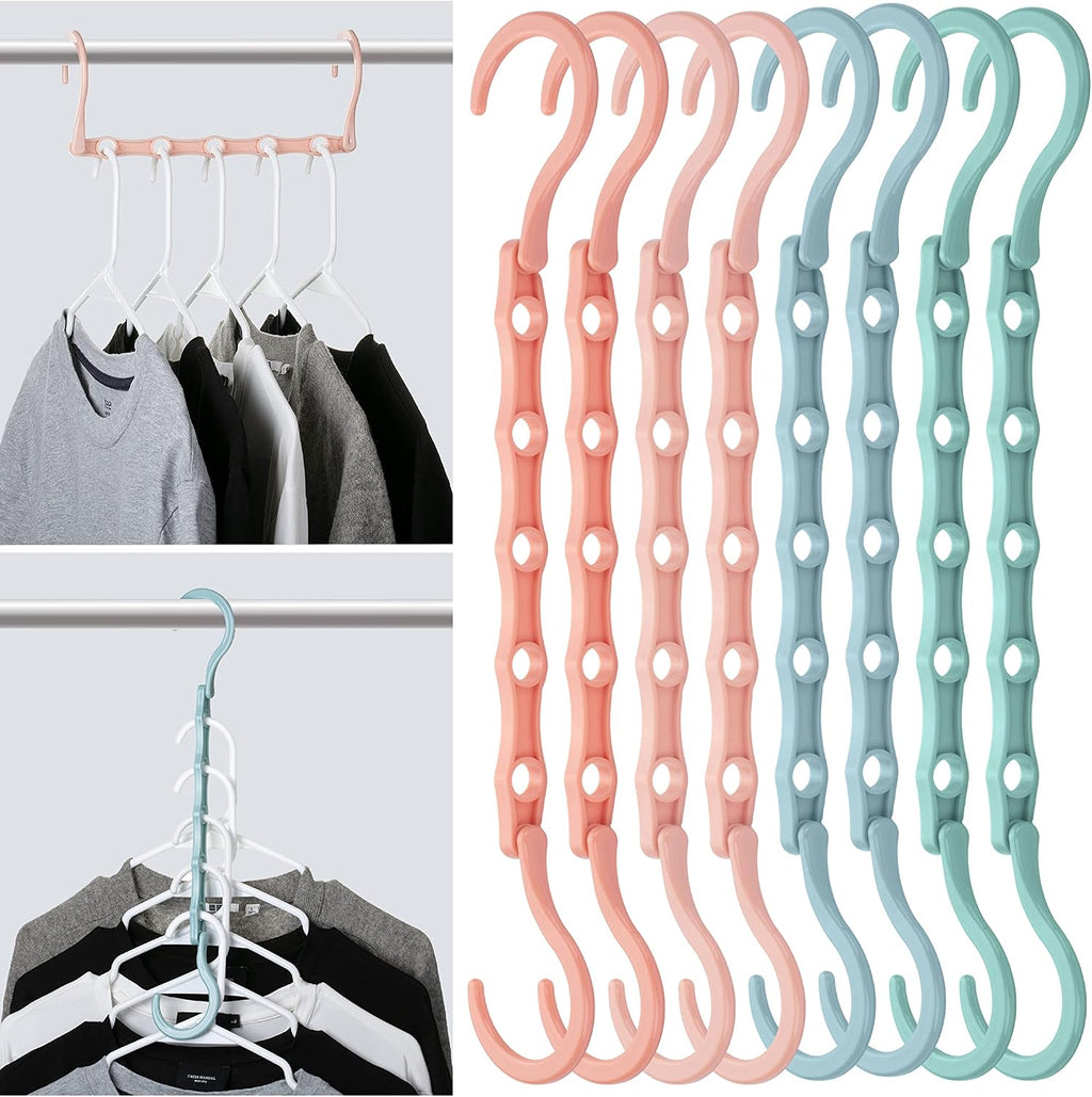 Mr. Pen- Space Saving Hangers, 8 pcs, 360° Rotating Hooks