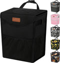 Pritent Car Trash Can with Lid Leakproof Car Garbage Bag Vehicle Trash Bin