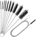 Ixiaoyoo 12 Pcs Straw Cleaner Brushes Set, 8.2 Inch Nylon Cleaning Brush