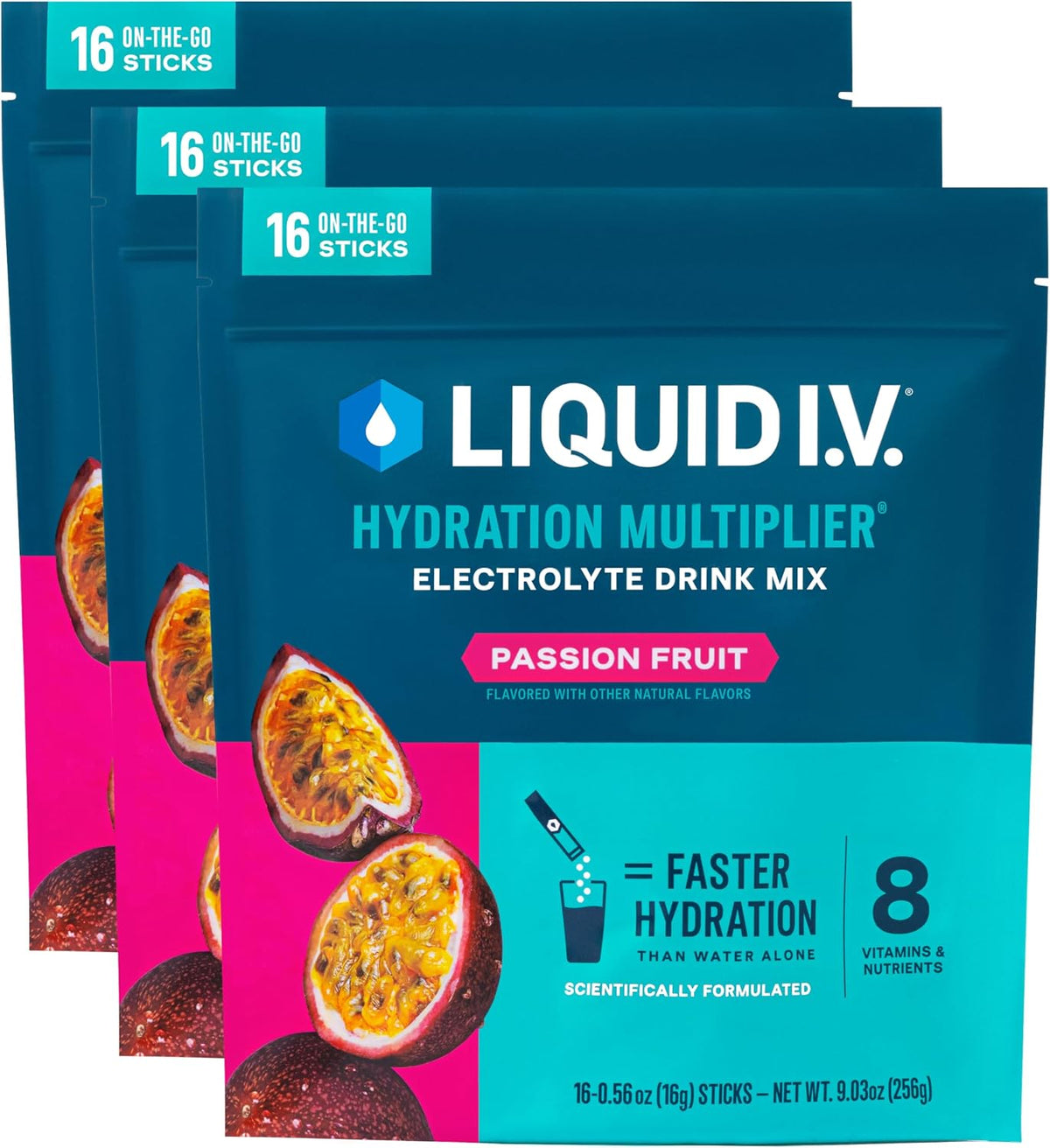Liquid I.V. Hydration Electrolytes, Strawberry, 48 Count