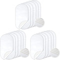 TILLYOU Waterproof Changing Pad Liners 6 Pack, 100% Cotton Reusable Cloth Diaper Liners, White