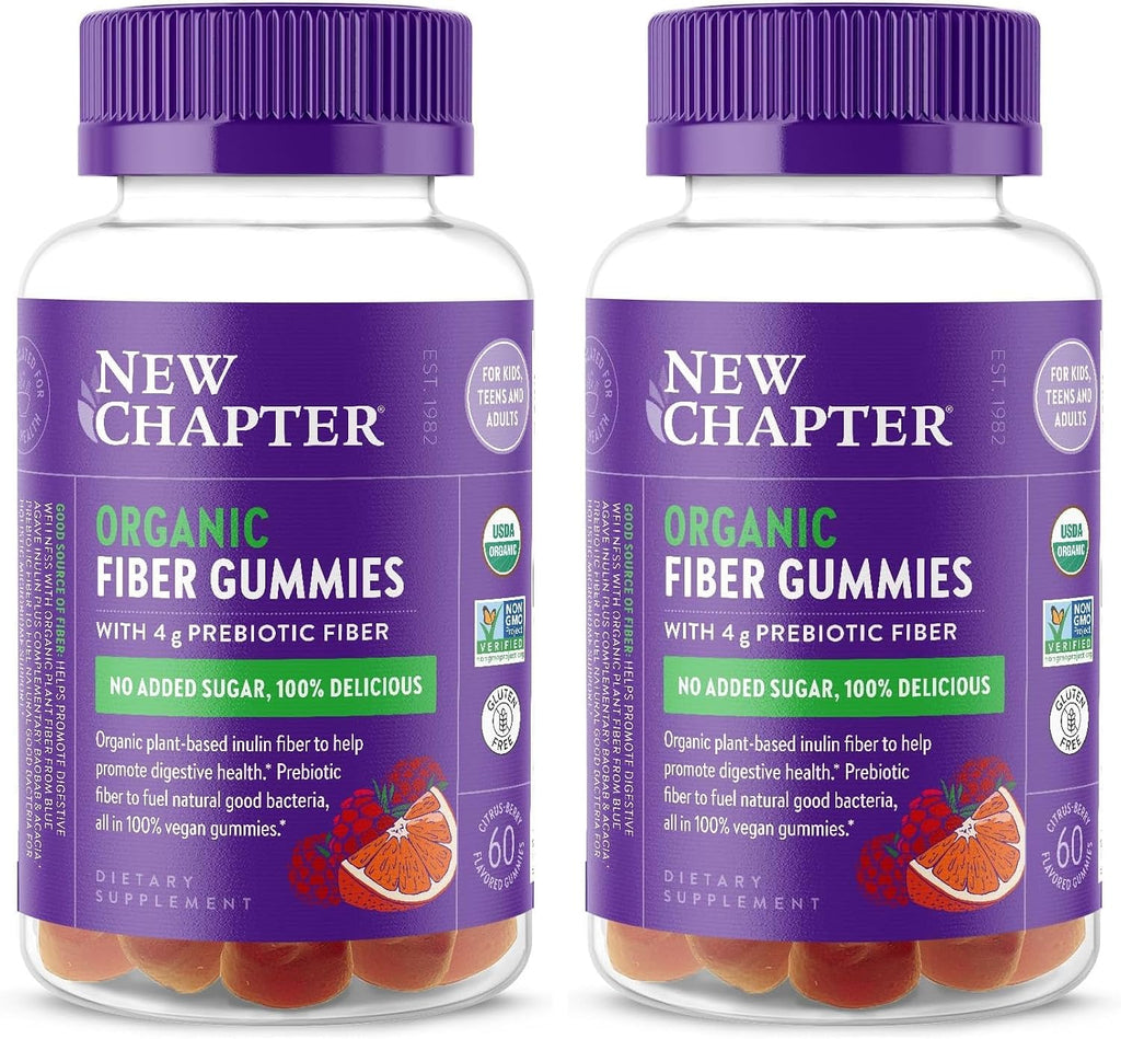 New Chapter Organic Prebiotic Fiber Gummies, 60 Gummies