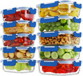 HOMBERKING 10-Pack Glass Meal Prep Containers, 36 oz/14 oz, Locking Lid Set