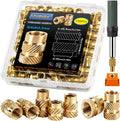 600+7Pcs Brass Threaded Inserts M2 M2.5 M3 M4 M5 M6 for 3D Printing