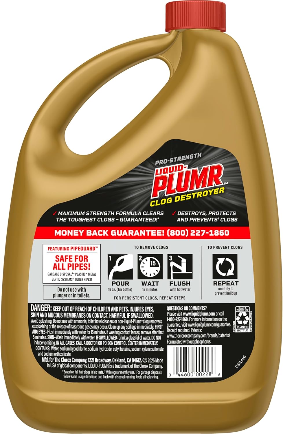 Liquid-Plumr Pro-Strength Clog Destroyer, 80 fl. Oz.