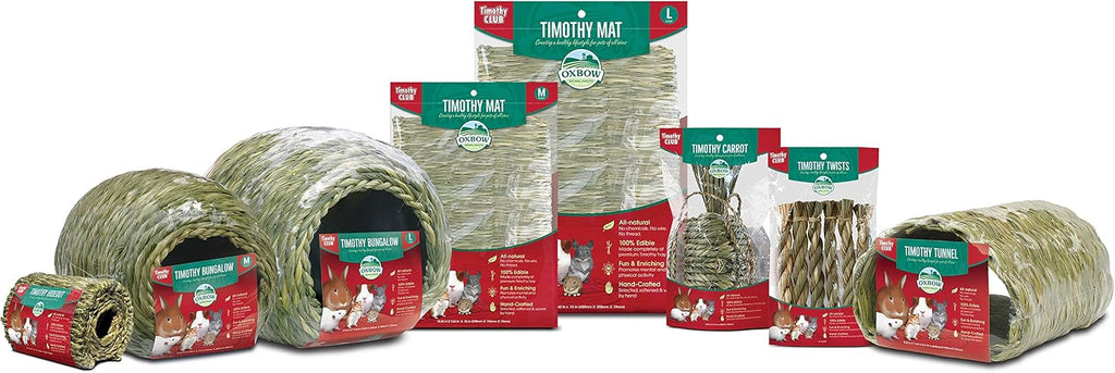Oxbow Timothy Hay Tunnel, Guinea Pig Hideout, Rabbit & Bunny Tunnel, Edible
