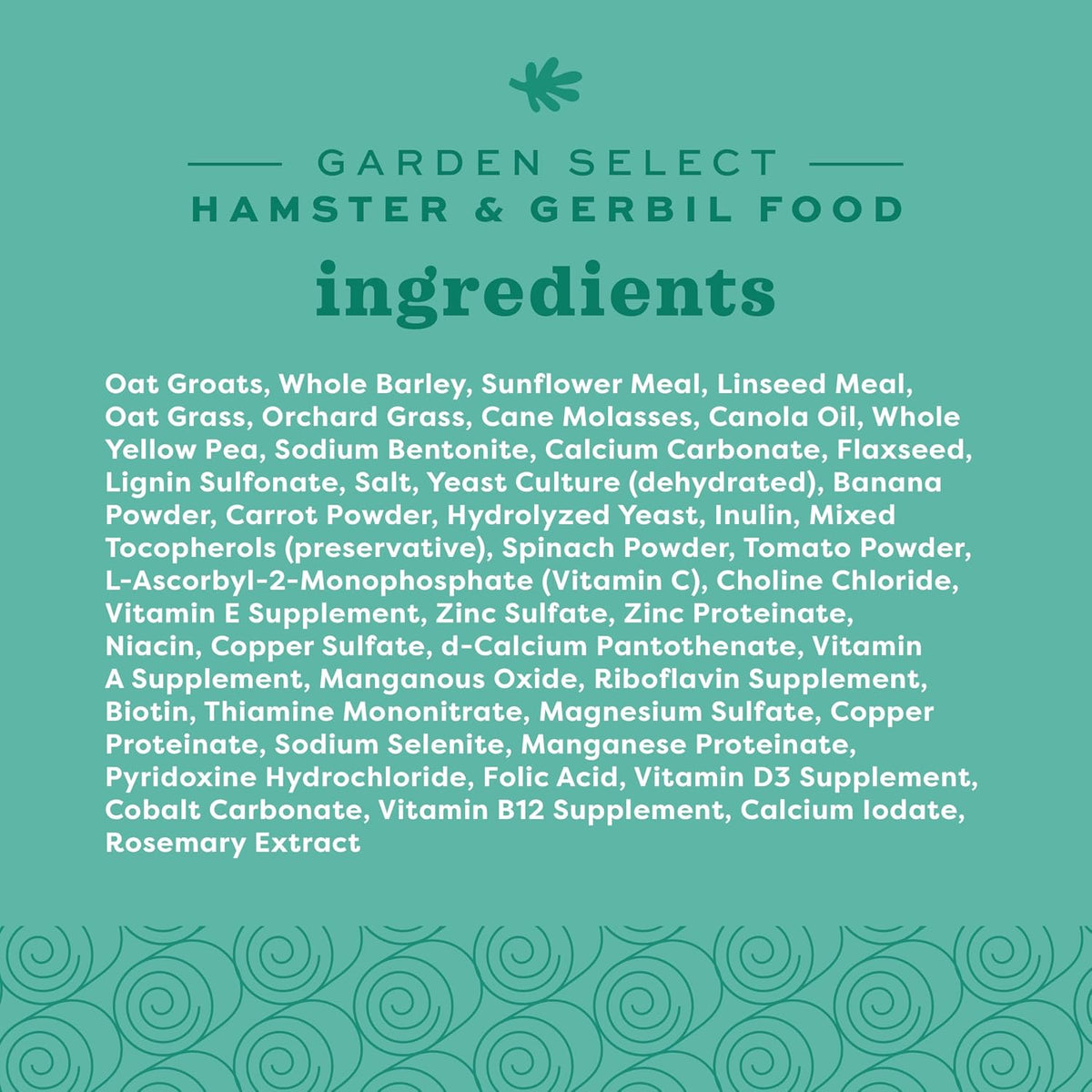 Oxbow Garden Select Hamster Food & Gerbil Food, Non-GMO Pellets, 1.5 lb