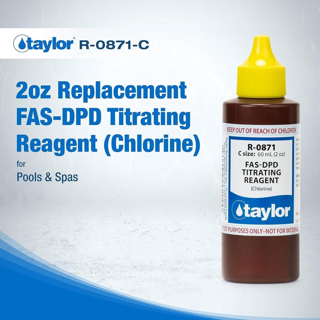 Taylor Technologies R-0871-C, FAS-DPD Titrating Reagent, 2 Ounce
