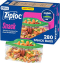 Ziploc Snack Bags, Food Storage, Easy Open & Close, 280 Count