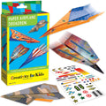 Creativity for Kids Paper Airplane Kit, Make 20 Airplanes