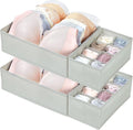 Vtopmart 18 Pack Baby Clothes Organizer, Foldable Fabric Drawer Bins
