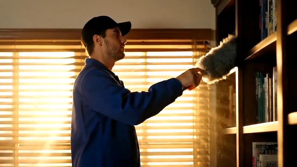 Duster with Extension Pole for Cleaning Ceiling Fans, High Ceilings, in Addition, Dusters for Cleaning Can Also Be Used for Low Places Cleaning, Such As Cabinets, Sofas, and Other Small Spaces.